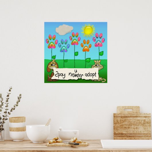 Wirbelsäule adoptiert poster (Küche)