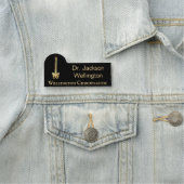 Wirbelsäule-Chiropraktik Namensschild (Beispiel)