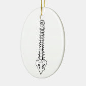 Wirbelsäule Keramik Ornament (Links)