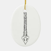 Wirbelsäule Keramik Ornament (Vorne)