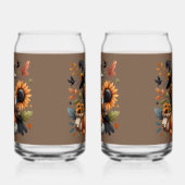 Wirbelsäule mit Pumpkins und Sonnenblumen Dosenglas (Links)