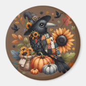 Wirbelsäule mit Pumpkins und Sonnenblumen Magnet (Vorne)