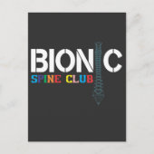 Wirbelsäule Operation Erholung Wirbelfusion wieder Postkarte (Vorderseite)