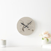 Wirbelsäule Runde Wanduhr (Zuhause)