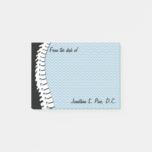 Wirbelsäule und Chevrons Personalisierte Post-it-N Post-it Klebezettel (Vorderseite)