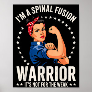 Wirbelsäulenfusion Design für Frauen Mädchen Lende Poster