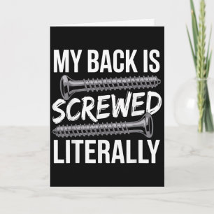 Wirbelsäulenfusion Kunst für Männer Frauen Erholun Karte