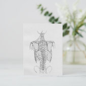 Wirbelsäulenknochen Chiropraktisch Postkarte (Stehend Vorderseite)