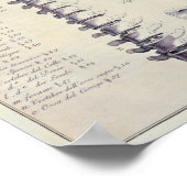 Wirbelsäulenknochen und Vertebran (Französisch) Poster (Ecke)