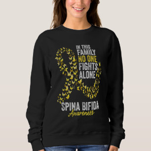 Wirbelsäulenspalt-Bewusstseinsmonat Schmetterlinge Sweatshirt