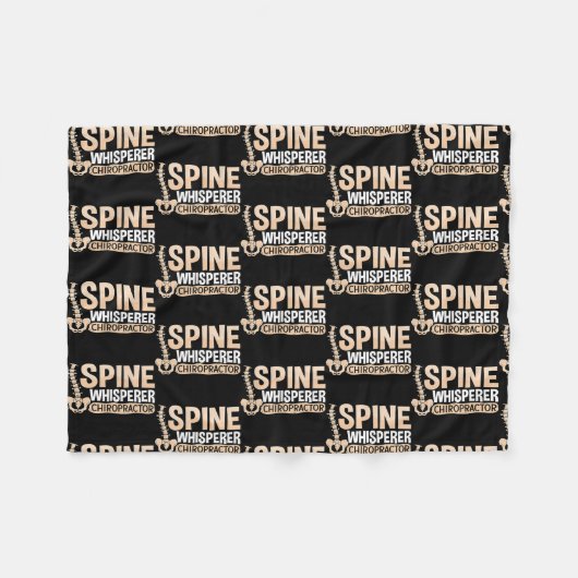 Wirbelsäulentherapie Chiropraktor Fleecedecke (Vorderseite (Horizontal))