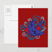 Wirbelschwalbe Postkarte (Vorne/Hinten)