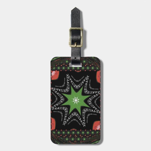 Wirbelsternhintergrund Gepäckanhänger (Vorderseite vertikal)