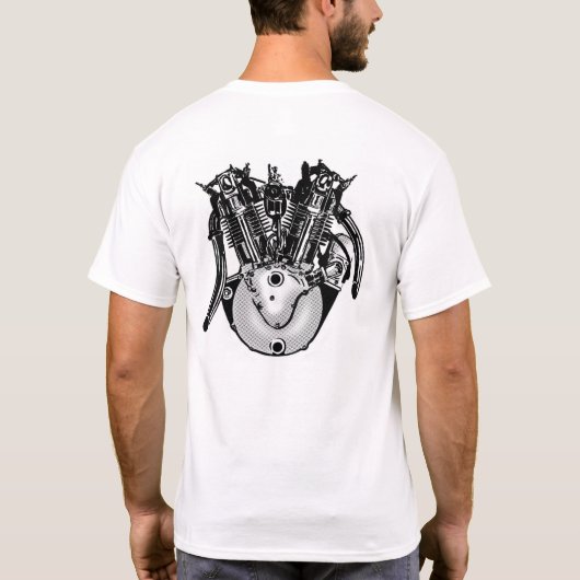 Wirbelsturm-Motor T-Shirt (Rückseite)