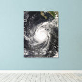 Wirbelsturm Norbert vor Mexiko Leinwanddruck (Insitu (Holzboden))