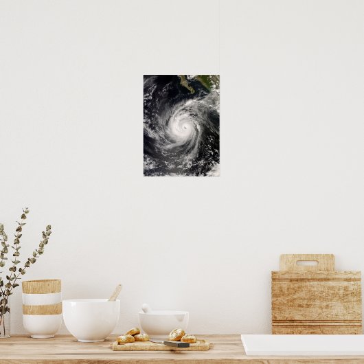 Wirbelsturm Norbert vor Mexiko Poster (Küche)