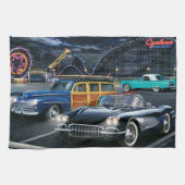 Wirbelsturm-Rennläufer 2 Geschirrtuch (Horizontal)