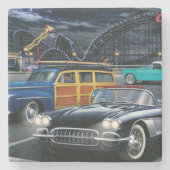 Wirbelsturm-Rennläufer Steinuntersetzer (Vorderseite)