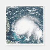 Wirbelsturm vor der Küste von Florida Serviette (Vorderseite)