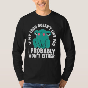 Wirbeltier Amphibie Exotisches Tier Frosch T-Shirt