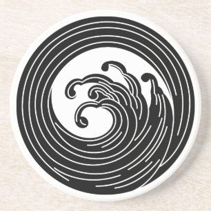 Wirbelwellenkreis Getränkeuntersetzer