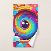 Wirbelwind der bunten Fantasie Badhandtuch Set (Handtuch)