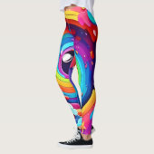 Wirbelwind der bunten Fantasie Leggings (Links)