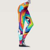 Wirbelwind der bunten Fantasie Leggings (Rechts)