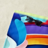 Wirbelwind der bunten Fantasie Strandtuch (Beispiel)