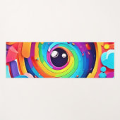 Wirbelwind der bunten Fantasie Yogamatte (Vorderseite (Horizontal))