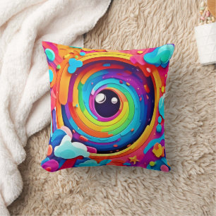Wirbelwind der farbenfrohen Vorstellungskraft Kissen