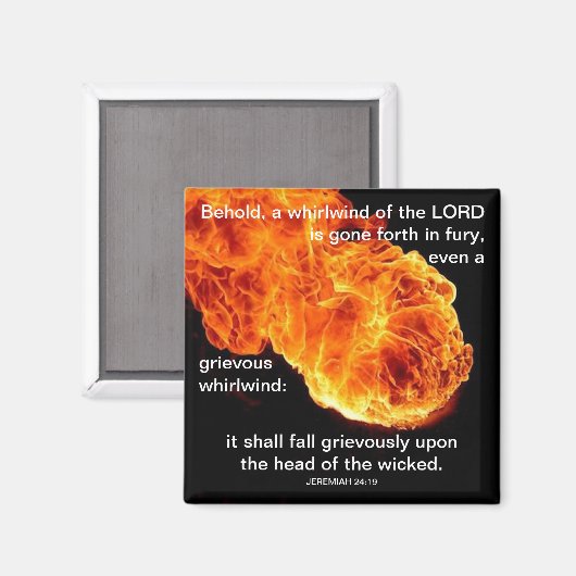 Wirbelwind des Herrn - Magnet (Vorderseite/Rückseite)