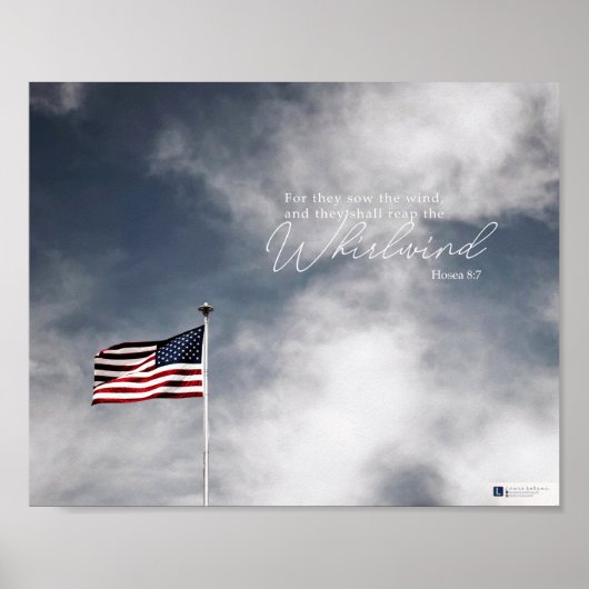 Wirbelwind (Hosea 8:7) Poster (Vorne)