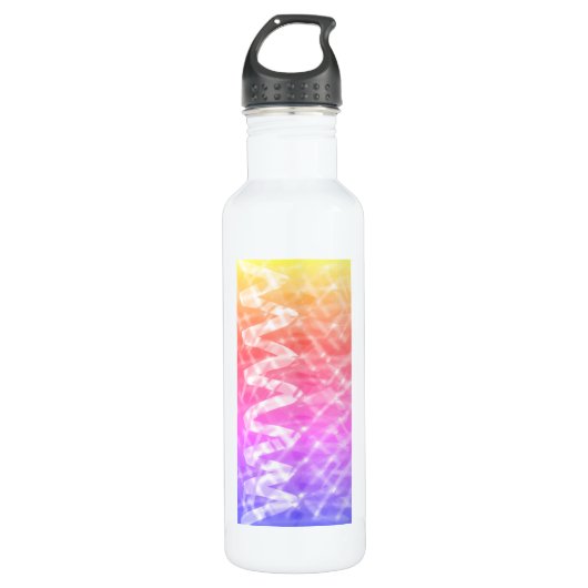 Wirbelwind in den Farben Edelstahlflasche (Vorderseite)