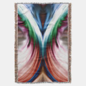 Wirbelwind Regenbogen Golden Snow Mirror Decke (Vorderseite Vertikal)