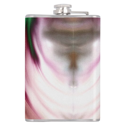 Wirbelwind Regenbogen Golden Snow Mirror Flachmann (Rückseite)