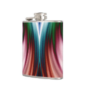 Wirbelwind Regenbogen Golden Snow Mirror Flachmann (Links)