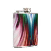 Wirbelwind Regenbogen Golden Snow Mirror Flachmann (Rechts)