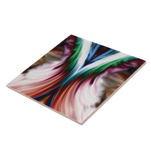 Wirbelwind Regenbogen Golden Snow Mirror Fliese (Seite)