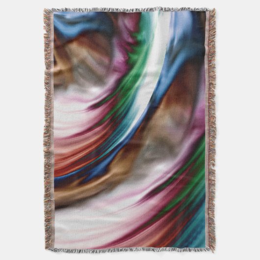 Wirbelwind Regenbogen Goldener Schnee Decke (Vorderseite Vertikal)