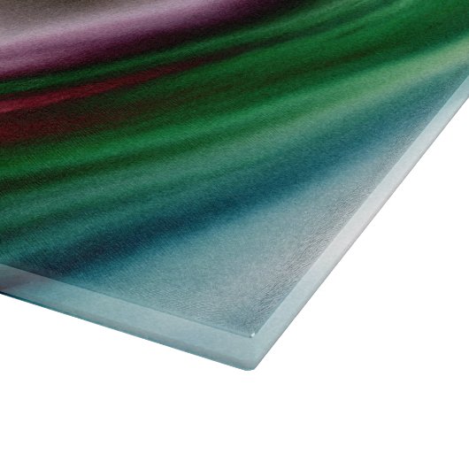 Wirbelwind Regenbogen Goldener Schnee Schneidebrett (Ecke)