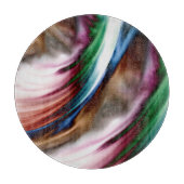 Wirbelwind Regenbogen Goldener Schnee Schneidebrett (Vorderseite)