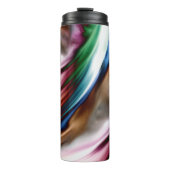 Wirbelwind Regenbogen Goldener Schnee Thermosbecher (Vorderseite)