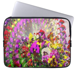 Wirbelwind von Stiefmütterchen.... Laptopschutzhülle