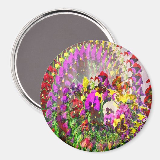 Wirbelwind von Stiefmütterchen.... Magnet (Vorderseite/Rückseite)