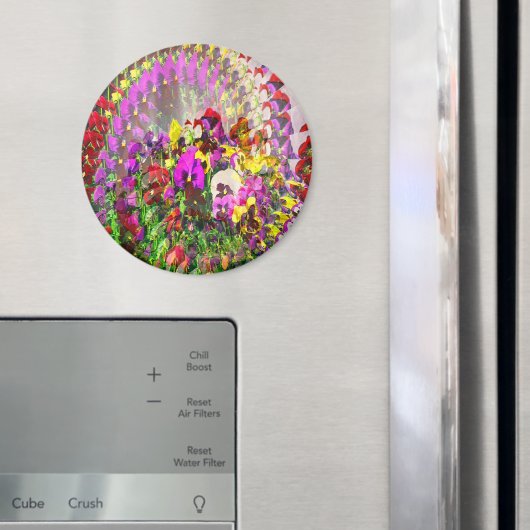 Wirbelwind von Stiefmütterchen.... Magnet (In Situ (Kühlschrank))