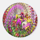 Wirbelwind von Stiefmütterchen.... Magnet (Vorne)