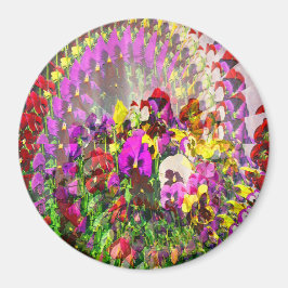 Wirbelwind von Stiefmütterchen.... Magnet