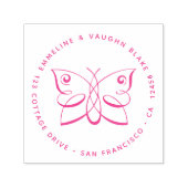 Wirble Abstrakte Rücksendeadresse Permastempel (Design)