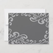 Wirble Antwortkarte für Foto RSVP Karte (Rückseite)